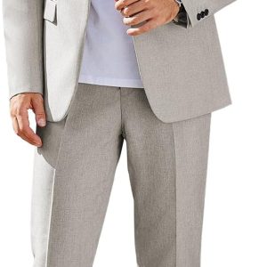 Men Suits Classic Fit 2 Piece Suit Set One Button Casual Blazer Wedding Bussiness Suit Separates